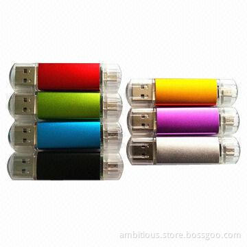 New design USB OTG flash drive, RoHS Directive-compliant